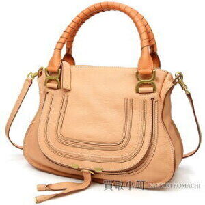 Chloe Marcie handbag calfskin beige pink orange classic bag tote crossbody
